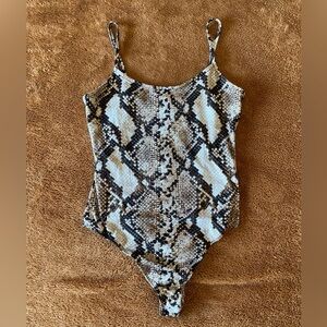Snakeskin Bodysuit in size medium
